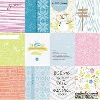 Лист с карточками от Lemon Owl - Cozy Winter, Mini cards RU, 30x30 см, 403149