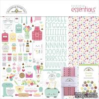 Набор бумаги и декора Doodlebug Essentials Page Kit - Made With Love