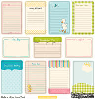 Карточки (высечки) для журналинга от October Afternoon - “Farm Fresh” Collection - Ducks Journal, 11 шт.