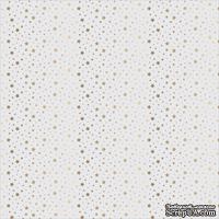 Ацетатный лист в золотые звезды от Gold Foil Dots On Acetate, 30х30 см