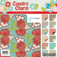 Набор скрапбумаги GCD Studios - Country Charm Collection, 12 двусторонних листов, размер 30х30 см