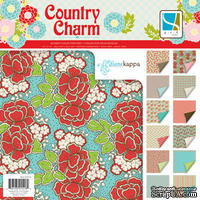 Набор скрапбумаги GCD Studios - Country Charm Collection, 24 двусторонних листа, размер 30х30 см