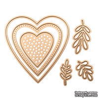 Ножи от Spellbinders - Heart Valentines Die Set - Small Die of the Month Club. В упаковке 6 ножей. Подходит для применения с такими машинками Sizzix : Sizzix Big Shot Machine , Sizzix Vagabond Machine , Sizzix Big Shot PRO Machine.