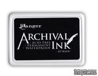 Архивные чернила Ranger - Archival Ink Pads - Jet Black, черные - ScrapUA.com