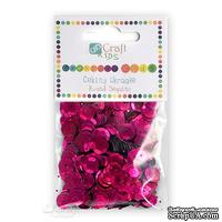 Пайетки круглые 9 мм, 10 г, цвет фуксия, TM dpCraft (Dalprint)