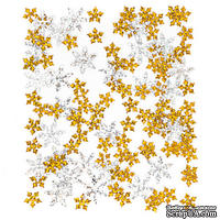 Пайетки Snowflakes снежинки, 15 г, TM dpCraft (Dalprint) - ScrapUA.com
