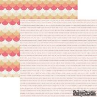 Лист скрапбумаги Teresa Collins Ombre Circles, 30х30 см, двусторонняя