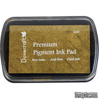 Штемпельная подушечка Dovecraft Pigment Ink Pads - Gold, цвет золотой