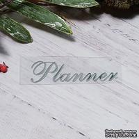 Термонадпись "Planner" №4, серебро, 55х14мм