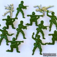 Набор брадсов Eyelet Outlet - Army Men Brads, 12 штук