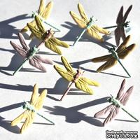 Набор брадсов Eyelet Outlet - Dragonfly Brads - Pastel, 12 шт