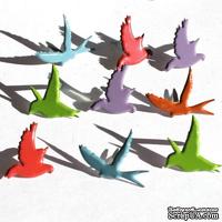 Набор брадсов Eyelet Outlet - Flying Bird Brads - Fall, 12 шт