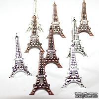 Набор брадсов Eyelet Outlet - Eiffel Tower Brads, 12 штук