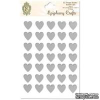 Прозрачные эпоксидные наклейки Epiphany Crafts - Bubble Caps Clear Heart 14