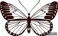 Aкриловый штамп Butterfly 1 Бабочка, размер 5,1 * 3,2 см