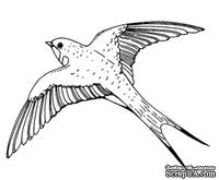 Акриловый штамп Swallow Ласточка, размер 5,2 * 4,3  см