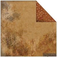 Лист двусторонней скрапбумаги Fabscraps - Rustic Double-Sided Paper - Tracks, 30х30 см