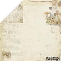 Лист двусторонней скрапбумаги Fabscraps - Marie Antoinette Double-Sided Paper - Perfumes, 30х30 см