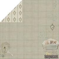 Лист двусторонней скрапбумаги Fabscraps - Baby Bear Double-Sided Cardstock - Bubble Bear 2, 30х30 см