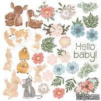 Лист с картинками для вырезания Baby&amp;Mama, ТМ Фабрика Декору - ScrapUA.com