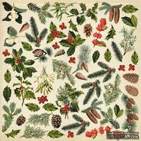 Лист с картинками для вырезания Winter botanical diary 30,5х30,5 см, ТМ Фабрика Декора - ScrapUA.com