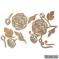 Набор чипбордов Flower mood, цвет крафт, ТМ Фабрика Декора