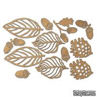 Набор чипбордов Botany autumn 1, цвет крафт, ТМ Фабрика Декора