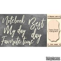 Набор чипбордов TM Fabrika Decoru Favorite day, FDCH-279, цвет молочный - ScrapUA.com