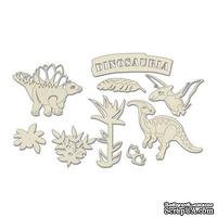 Набор чипбордов Dinosauria 10х15 см 680, цвет молочный, ТМ Фабрика Декора