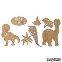 Набор чипбордов Dinosauria 10х15 см 681, цвет крафт, ТМ Фабрика Декора