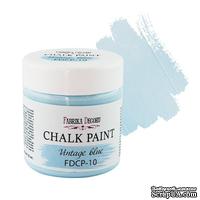 Крейдяна фарба Chalk Paint Вінтажно-блакитна 50ml, ТМ Фабрика Декору