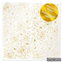 Ацетатный лист с фольгированием Golden Pion, ТМ Фабрика Декора - ScrapUA.com