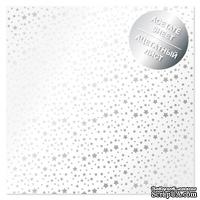 Ацетатный лист с фольгированием Silver Stars, ТМ Фабрика Декора - ScrapUA.com
