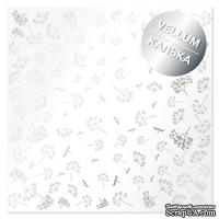 Лист кальки (веллум) с фольгированием Silver Dill, ТМ Фабрика Декора - ScrapUA.com