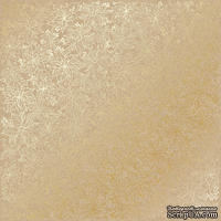 Лист односторонней бумаги с фольгированием Golden Poinsettia Kraft, ТМ Fabrika Decoru - ScrapUA.com
