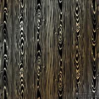 Лист односторонней бумаги с фольгированием Golden Wood Texture Black,ТМ Фабрика Декора