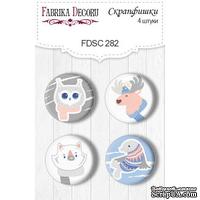 Набор скрапфишек ТМ Фабрика Декора из 4 шт № 282, Huge Winter - ScrapUA.com