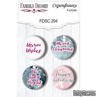Набор скрапфишек Winter Love Story, TM Fabrika Decoru из 4 шт № 294 - ScrapUA.com