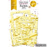 Набор рамок с фольгированием №1 Yellow 39шт, ТМ Фабрика Декору