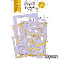 Набор рамок с фольгированием №1 Purple 39шт, ТМ Фабрика Декору