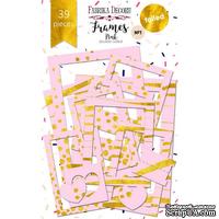 Набор рамок с фольгированием №1 Pink 39шт, ТМ Фабрика Декору