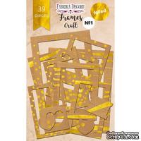Набор рамок с фольгированием №1 Kraft, 39 шт, ТМ Фабрика Декору