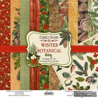 Набор скрапбумаги Winter botanical diary 30,5x30,5 см, 10 листов, ТМ Фабрика Декора - ScrapUA.com