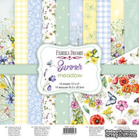 Набір скраппаперу Summer meadow 20x20см, ТМ Фабрика Декору - ScrapUA.com