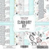Набор скрапбумаги Scandi Baby Boy, 20x20 см, ТМ Фабрика Декору - ScrapUA.com