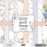Набор скрапбумаги Sweet bunny 20x20 см 10 листов, ТМ Фабрика Декора - ScrapUA.com