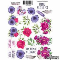 Набор наклеек (стикеров) #059, Mind Flowers-1, ТМ Фабрика Декору - ScrapUA.com