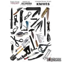 Набор наклеек (стикеров) 34 шт Knives #152, ТМ Фабрика Декора - ScrapUA.com