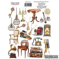 Набор наклеек (стикеров) 19 шт Family Heritage #154, ТМ Фабрика Декора - ScrapUA.com