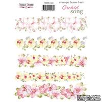 Набор наклеек (стикеров) 5 шт Orchid song 169, ТМ Фабрика Декора - ScrapUA.com